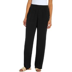 Three Dots Women's Elastic Pull On Pant with Pockets