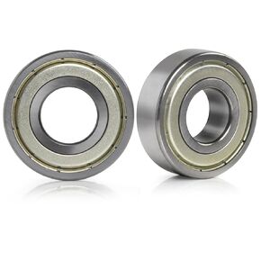 BBMB 2Pack 6203-ZZ Double Metal Seal Bearings, P6 High-Precision and Strong Torque Performance, 17x40x12mm Chrome Steel Bearings