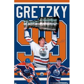 Trends International Wayne Gretzky-Jersey Wall Poster, 22.375" x 34", Premium Unframed Version