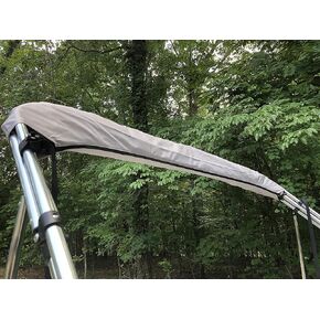 Replacement Bimini Top Canvas with Boot, Beige, 6' Long x 79-84" Wide, 3 Bow, 16oz, by Cypress Rowe Outfitters