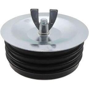 Dnyta 4" Rubber Expansion Pipe Plug Sewer Pipe Plug with Wing Nut Sewer Cleanout Cap for Most Pools or Pipes Sink