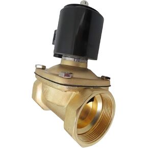 2" Inch 12V DC Brass Electric Solenoid Valve 12 Volt VDC
