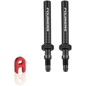 Fouriers Tubeless Presta Valve (Removable Type) Extender with Tool (40mm)