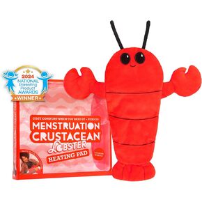 WHAT DO YOU MEME? Happy Helpers Octopus Plush — Menstruation Crustacean Plushies Cute Lavender Scented Heating Pad for Cramps