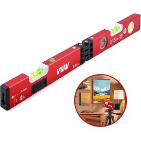 20Inch Foldable Magnetic Level with 30Ft Cross Laser Line,Multi-function Leveler Tool for Woodworking,Picture Hanging,Home Renovation and Construction