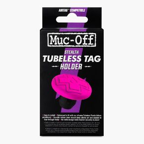 Muc-Off Stealth Tubeless AirTag Holder - Hidden Air Tag Holder for Bike Compatible with Apple AirTag - Anti-Theft Protection AirTag Bike Mount for Tubeless Tyres