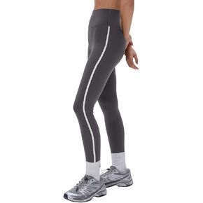 REORIA Striped High Waist Yoga Pants Women Workout Leggings for Women Tummy Control