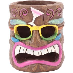 Serlium Ashtray Pen Holder Grimace Ashtray Resin Tree Face Candle Holder Decorative Ornament for Indoor and Outdoor(#B)