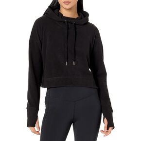 Sweaty Betty Women's Escape Luxe Fleece Cropped Long Sleeve Hoody Sweatshirt