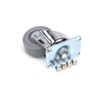 Cambro 60005 Front 3" Swivel Caster, 4-Bolt