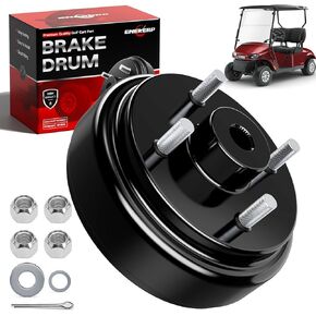 Golf Cart Brake Drum for EZGO TXT 1982-UP Electric and 2-Cycle 1982-1993 Gas, 1 PCS EZGO Brake Drum Hub Assembly, EZGO Rear Brake Drum Replace OEM# 19186G1P