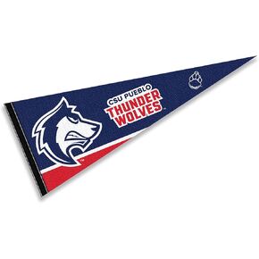 Colorado State University Pueblo Thunder Wordmark Logo Pennant Flag