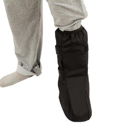 Walking Boot Cover Tall Medical Cast Fracture Boot Foot Cast Cover Waterproof Cast Cover for Foot Brace Women Men Outdoor Cast Protector Rain Snow Surgical Recovery Air Walker Boot Accessories Black (Medium)