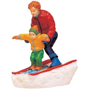 Lemax Village Collection Father & Son Skiing # 62169