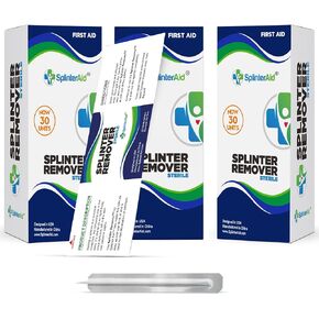 Painless Splinter Removal Kit - 3 Pack | Quick & Easy Splinter Out | Essential First Aid for Home, Travel, Camping, Hiking, Woodworking, DIY & Outdoor Adventures | No Tweezers Needed