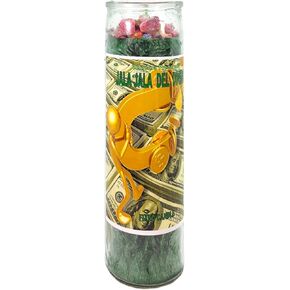 Attract Attract for Money-Palm Wax Spiritual Intention Spell Candle-[Green] | Vela CASA ESOTERICA PERFUMADA- (JALA JALA DEL Dinero)