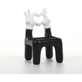Mouse Gesture Heart Hands Sculpture Decoration,Cute Love Statue Finger Home Decor,Valentine's Day Gift Abstract Art Sculpture Home Wedding Decoration,Shelf Decor (Love Hand)