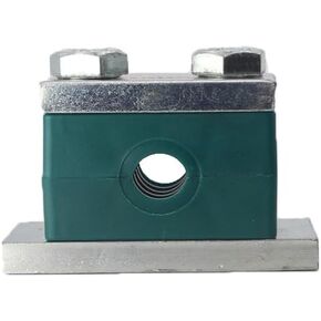 3/4'' Heavy Series Pipe Clamp, Polypropylene with 316 Stainless Steel Hardware, Weld Mounting
