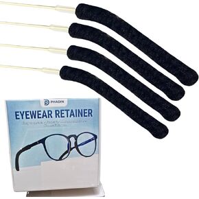 Comfort Ear Pads for Glasses - Protective Cushions for Eyeglass Arms Features Anti-Slip Tips for a Secure, Pain-Free Fit. Ideal for Kids and Adults to Glasses Stay Comfortably all day