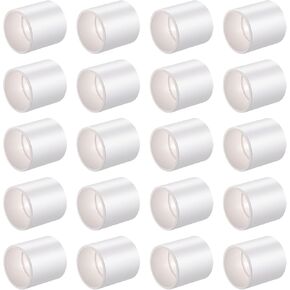 3/4" PVC Pipe Coupling Fittings (Socket x Socket), 20 Pack Heavy Duty Slip Socket Connectors for DIY PVC Creations, Schedule 40 PVC Coupling Adapter.