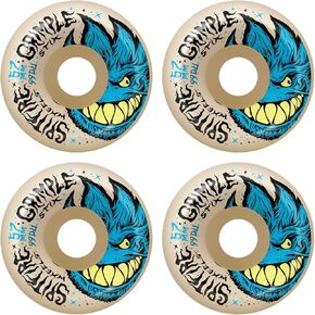 Spitfire x Grimple Stix Skateboard Wheels F4 99A Grimplehead Lock-in Full 57mm Natural