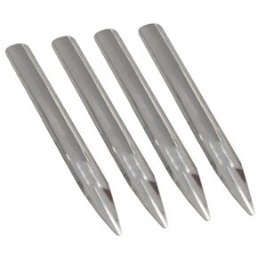 Lab Spoon Spatula Scoop Spatula Rounded and Pointed Ends Stainless Steel Spatula Spoon Laboratory Spatula 15cm/5.9 inch 4PCS