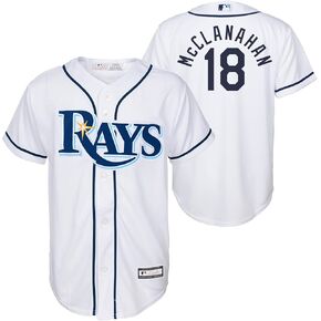 Shane McClanahan Tampa Bay Rays MLB Kids 4-7 White Home Player Jersey