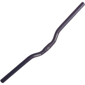 Mountain Bike Handlebars 31.8mm Road Bike Handlebars Aluminum Alloy Flat Bar Riser Bar Extra Long Handlebar 25.4/31.8x600/630/640/700mm (Flat bar,25.4x600mm)