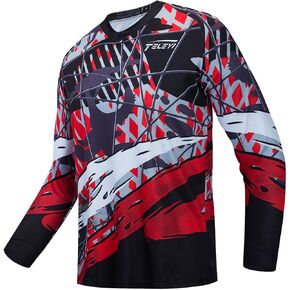 Men's Racing Shirts Summer Motocross Jersey Bicycle Sportswear MTB Jersey Long Sleeve Mountain Bike Clothes