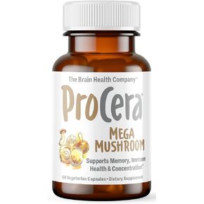 Mega Mushroom Supplement - 10 Mushroom Blend w/Lions Mane, Cordyceps, Reishi, Shiitake, Chaga & Turkey Tail | Immune Booster | Memory Support, Concentration | Natural Energy