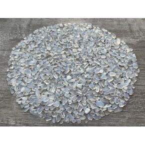 2 oz Lot Natural Semi Angel Aura Quartz Tumbled Gemstone Chips, Crushed Mini Crystals, Undrilled Crystal Chips (Angel Aura Quartz)
