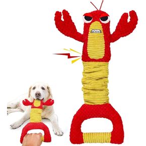 IOKHEIRA Dog Toys Large Dogs - Tug of War Dog Toy| Dog Toys to Keep them Busy| Squeaky Double-Layer Comfort Plush Toy for Small/Medium/Big Sizes| Stuffed Fetch Game for Interactive| Eases Boredom