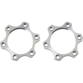 2PCS Bike Freewheel Threaded Hubs Disk 6 Bolt Bicycle Flange Adapter Aluminium Alloy Brake Rotor 44MM Bike Freewheel Threaded Hubs Disk Disc