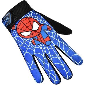 Kids Bike Gloves, Spider Superhero Sport Gloves for Children Monkey Bars Climbing Gloves Riding Fishing Hunting