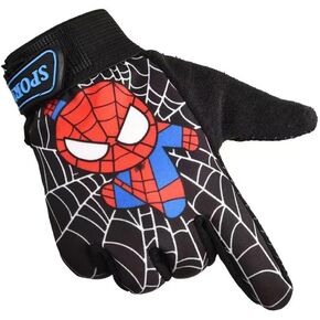 Kids Bike Gloves, Spider Superhero Sport Gloves for Children Monkey Bars Climbing Gloves Riding Fishing Hunting