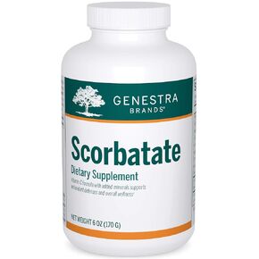Genestra Brands Scorbatate | Vitamin C Combination to Support Bones, Skin, Muscles, Immunity and Normal Wound Healing | 6 Ounces