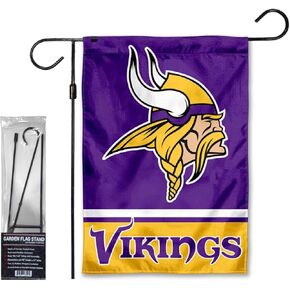 WinCraft Vikings Garden Flag and Stand Pole Holder Mount