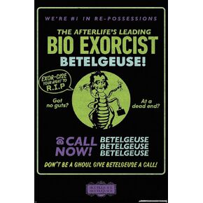 Trends International Beetlejuice Beetlejuice - Bio Exorcist Wall Poster, 22.37" x 34.00", Unframed Version