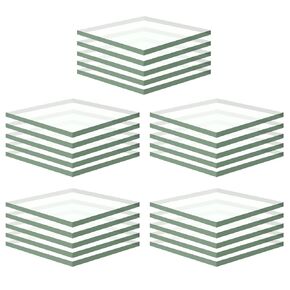 stonylab FTO Coated Conductive Glass, Resistance 14 ohm/sq, 0.8 inch x 0.8 inch x 0.06 inch, Pack of 25