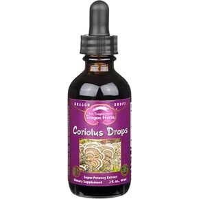 Dragon Herbs - Coriolus Mushroom Extract Drops - Chinese Turkey Tail - 2 fl oz