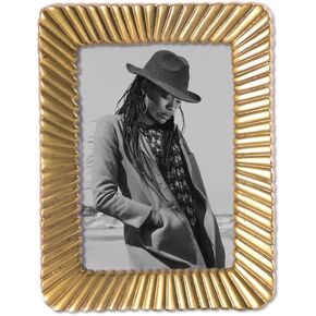 Cruiser’s Caché | Verona 5"x7" Picture Frame l Cast Aluminim | Gold Finish