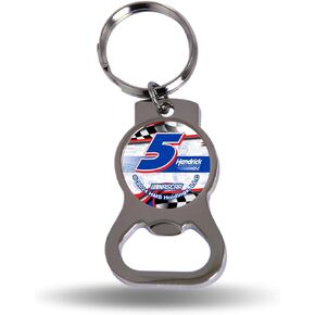 Kyle Larson No.5 2024 Team Logo NASCAR Metal Bottle Opener W/Key Ring –Lightweight but Durable to Last –Ideal for Parties, Tailgating, Beach or Pool –Great Pocket Size Gift for Dad, Mom or Any Fan
