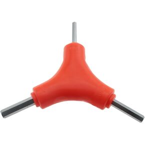 Three Forks Hexagonal Wrench 4-5-6mm Orange Y Three Forks Wrench Three Heads Combination Bicycle Tool For Industrial Repair Home Emergency Repair