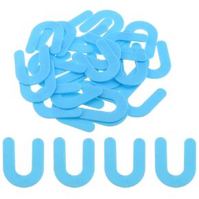 50PCS 4.8x3.4cm Blue Horseshoe Tile Spacer U Shaped Plastic Spacer Suitable for Marble Granite Porcelain Tile Laying