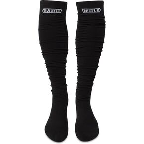 Battle Sports Long Scrunch Football Socks, Extra Long Padded Sport Socks for Men & Boys