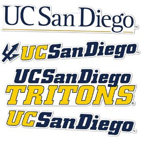 Desert Cactus University of California San Diego Tritons UCSD Stickers Vinyl Decals Laptop Water Bottle Car Scrapbook 11.5x9 Sheet T2 (Type 2)