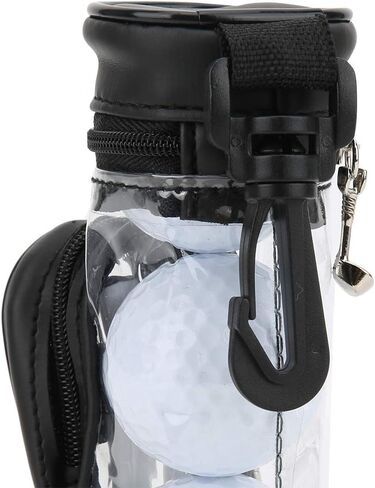 RiToEasysports Golfball Ball Bag Holder,Leather Transparent Golfball Ball Pouch with Golfball Ball & Tee in Saudi Arabia