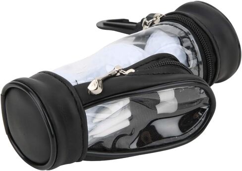 RiToEasysports Golfball Ball Bag Holder,Leather Transparent Golfball Ball Pouch with Golfball Ball & Tee in Saudi Arabia