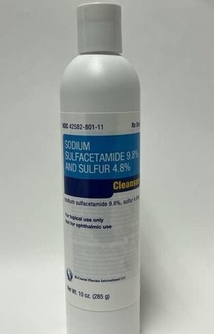 Sodium Sulfacetamide 9.8% and Sulfur 4.8% Wash 10oz. in Saudi Arabia