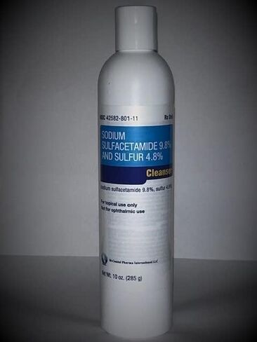 Sodium Sulfacetamide 9.8% and Sulfur 4.8% Wash 10oz. in Saudi Arabia